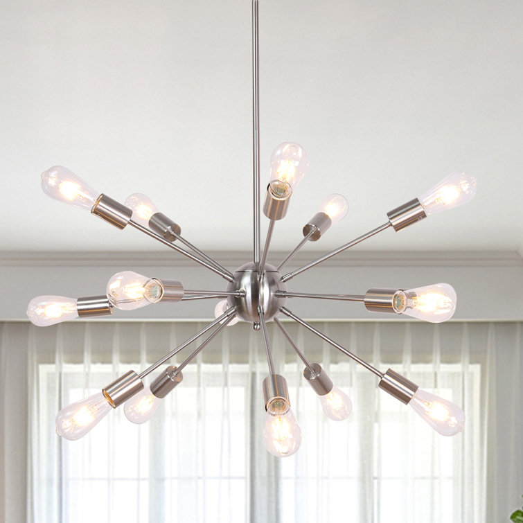 Corrigan Studio® 15 Light Brushed Nickel Sputnik Sphere Chandelier